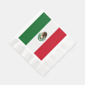 Patriotische Mexikanflagge Serviette (Ecke)