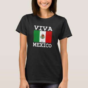 Patriotische mexikanische Flagge Viva Mexico T-Shirt