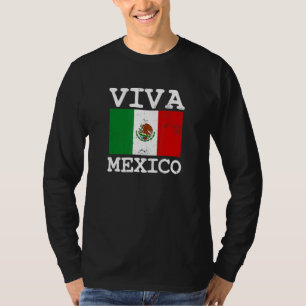 Patriotische mexikanische Flagge Viva Mexico T-Shirt