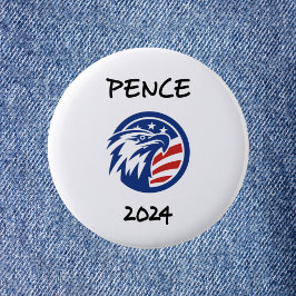 Patriotische Mike Pence 2024 Wahl Adler T - Shirt Button