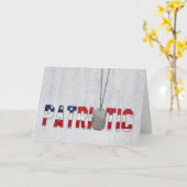 Patriotische Militärhundemarken Karte (Gelbe Blume)