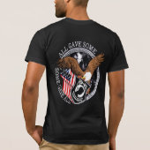 Patriotische Militärkriege Tribut T - Shirt (Rückseite)
