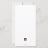 Patriotische Militärweihnachtszeit | Flaggenverzie Feiertagskarte (Rückseite)