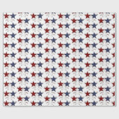 Patriotische mit Ziegeln gedeckte Partyverpackung Geschenkpapier (Flach)