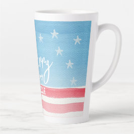 Patriotische moderne Wasserfarbenflagge Milchtasse