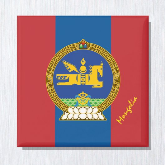 Patriotische Mongolei, Emblem, mongolische Flagge Magnet