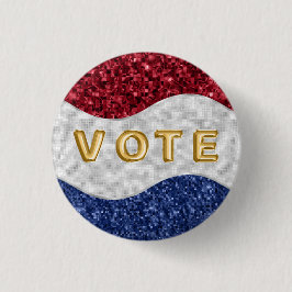 Patriotische Mosaikwellen wählen Button