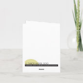 Patriotische Musik dankt Ihnen Dankeskarte (Rückseite)