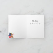 Patriotische Musik dankt Ihnen Dankeskarte (Innenseite)