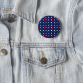Patriotische Musterstars auf blau Button (Beispiel)
