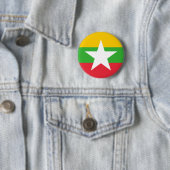 Patriotische Myanmar-Flagge Button (Beispiel)