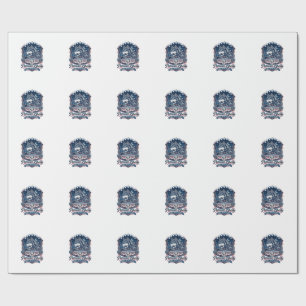 Patriotische Nachtmission Patriot Wolf Militär-Ins Geschenkpapier