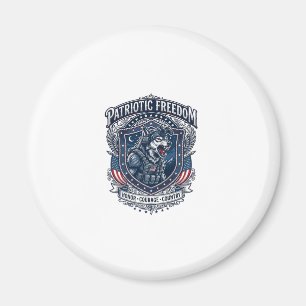 Patriotische Nachtmission Patriot Wolf Militär-Ins Magnet