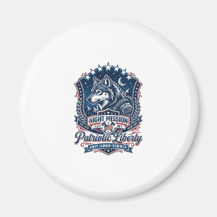 Patriotische Nachtmission Patriot Wolf Militär-Ins Magnet