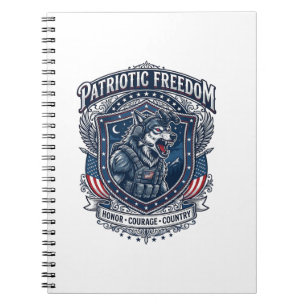 Patriotische Nachtmission Patriot Wolf Militär-Ins Notizblock