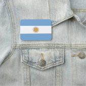 Patriotische Namensmarke mit argentinischer Flagge Namensschild (Beispiel)
