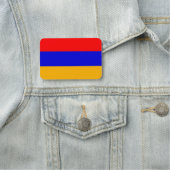 Patriotische Namensmarke mit armenischer Flagge Namensschild (Beispiel)