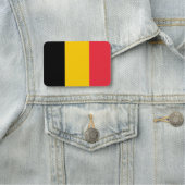 Patriotische Namensmarke mit belgischer Flagge Namensschild (Beispiel)