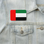 Patriotische Namensmarke mit der Flagge der VAE Namensschild (Beispiel)