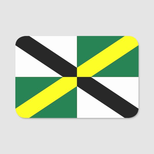 Patriotische Namensmarke mit der Flagge von Monter Namensschild (Vorderseite)