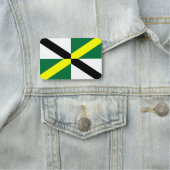 Patriotische Namensmarke mit der Flagge von Monter Namensschild (Beispiel)