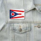 Patriotische Namensmarke mit der Flagge von Ohio Namensschild (Beispiel)