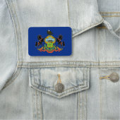 Patriotische Namensmarke mit der Flagge von Pennsy Namensschild (Beispiel)