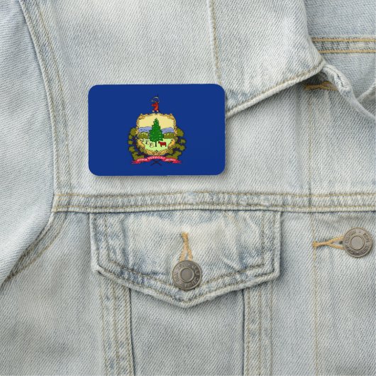 Patriotische Namensmarke mit der Flagge von Vermon Namensschild (Beispiel)