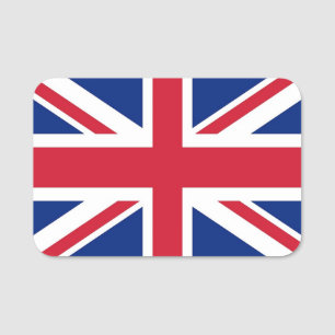 Patriotische Namensmarke mit Flagge des Vereinigte Namensschild