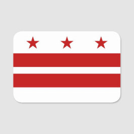 Patriotische Namensmarke mit Flagge von Washington Namensschild