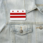 Patriotische Namensmarke mit Flagge von Washington Namensschild (Beispiel)