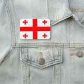 Patriotische Namensmarke mit georgischer Flagge Namensschild (Beispiel)