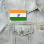 Patriotische Namensmarke mit indischer Flagge Namensschild (Beispiel)