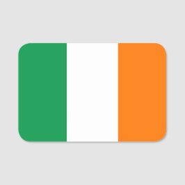 Patriotische Namensmarke mit irischer Flagge Namensschild