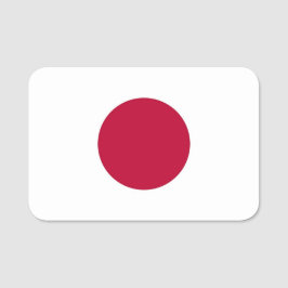 Patriotische Namensmarke mit japanischer Flagge Namensschild