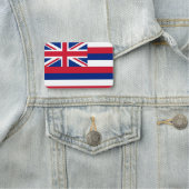 Patriotische Namensschild mit der Flagge Hawaiis, (Beispiel)