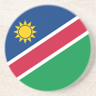 Patriotische Namibia-Flagge Getränkeuntersetzer