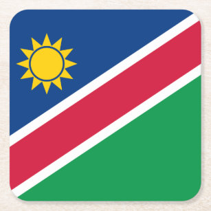 Patriotische Namibia-Flagge Rechteckiger Pappuntersetzer