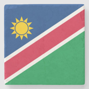 Patriotische Namibia-Flagge Steinuntersetzer