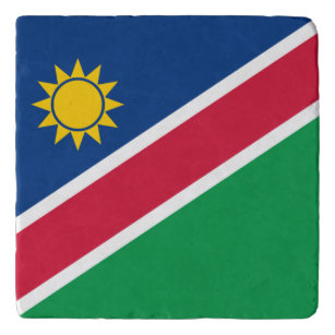 Patriotische Namibia-Flagge Töpfeuntersetzer