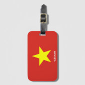 Patriotische Nationalflagge Gepäckanhänger (Vorderseite Vertikal)