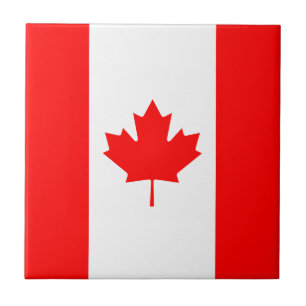 Patriotische Nationalflagge KANADA Fliese