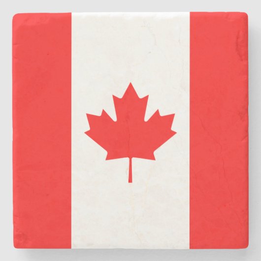 Patriotische Nationalflagge KANADA Steinuntersetzer (Vorderseite)