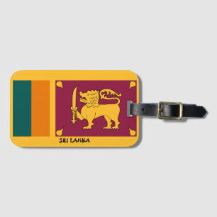 Patriotische Nationalflagge Sri Lankas Gepäckanhänger