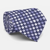 Patriotische Navy Blue Stars Krawatte (Gerollt)