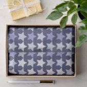 Patriotische Navy Blue Stars Seidenpapier (Geschenk)