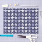 Patriotische Navy Blue Stars Seidenpapier (Handwerk)