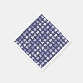 Patriotische Navy Blue Stars Serviette (Ecke)