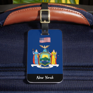 Patriotische New Yorker Gepäckmarken, New Yorker F Gepäckanhänger