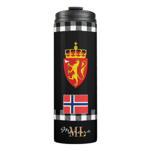 Patriotische Norwegische Reise Mug, norwegische Fl Thermosbecher